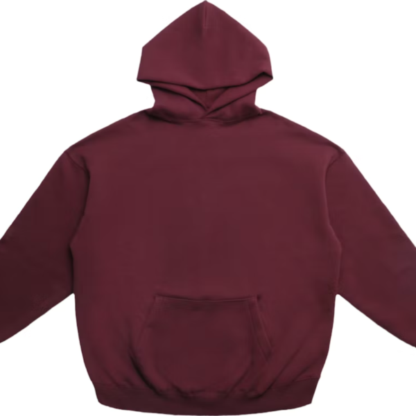 Fear of God Essentials Printed Graphic Pullover Hoodie Burgundy
